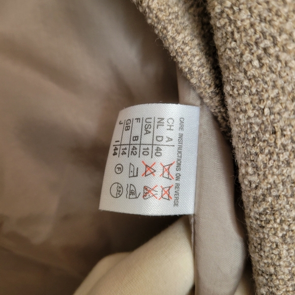 Vintage Max Mara light taupe brown grey wool jacket - Picture 6 of 10